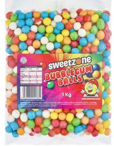 600 stk Sweetzone Bubblegum Balls - Påse med Tuggummikulor