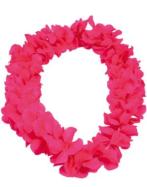 Fluffig Rosa Hawaii-Krans