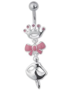 Ballerina Navelpiercing - Rosa