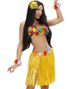 Hawaii Hula Kjol med Blommor - 40 cm Rosa