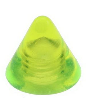 Yellow Spike - 3 mm Akrylkula till 1,2 mm stång