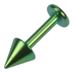 Grön Basic Labret med Spike Kula