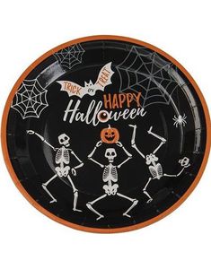 8 st. Kartongtallrikar Trick or Treat - Happy Halloween - 23 cm