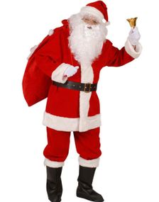 Deluxe Santa Costume - Tomtekostym i strl Large/X-Large