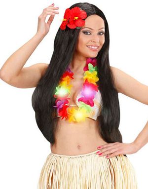 Hawaiikrans med LED-ljus