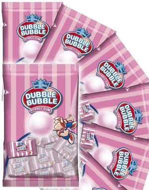 12 St Dubble Bubble Strawberry - Jordgubbstuggummi - Hela Lådan 1,02 kg