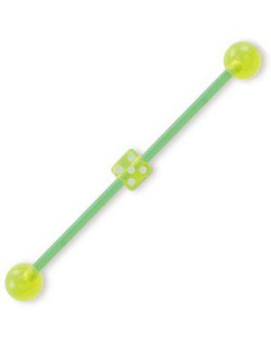 Örbarbell i Grönt med Tärning