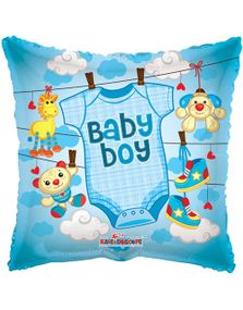 Baby Boy Body - Fyrkantig Folieballong 46 cm