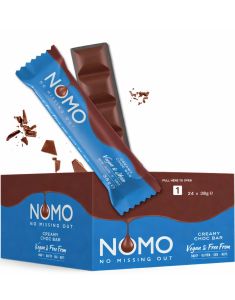 24 st Nomo Creamy Choc - Vegansk Chokladbar - Hel Kartong 912 gram