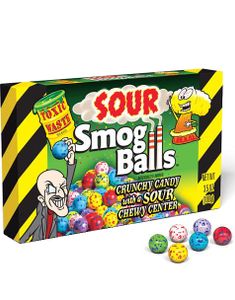 Toxic Waste Sour Smog Balls Boks