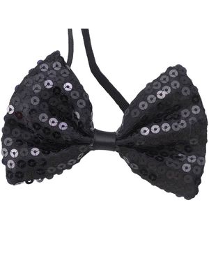Bow Tie - Fluga med Svarta Paljetter
