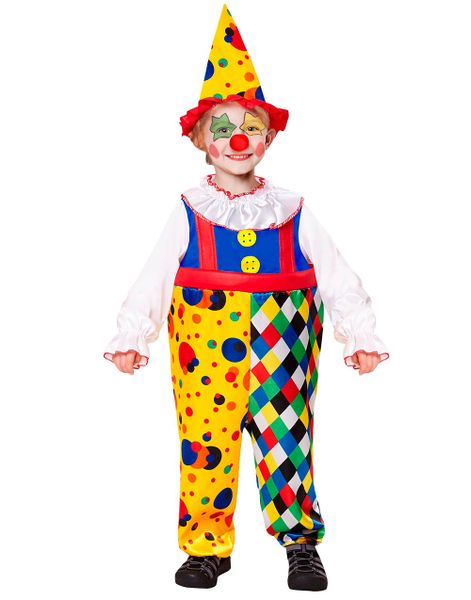 Clowndräkt till Pojke med Hatt