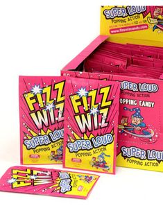 50 stk Fizz Wiz Popping Candy med Körsbärs Smak 245 gram