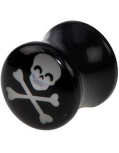 Happy Death - Svart Piercing Plugg