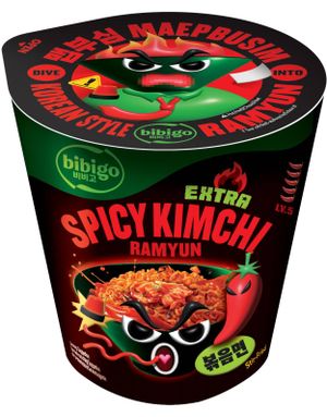 Extra Spicy Kimchi Ramyun - Extra Stark Kimchismak - BIBIGO 98 gram (Korea)