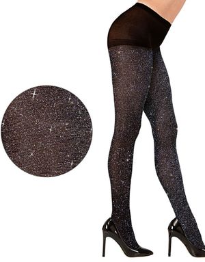 Strumpbyxor med Glitter – Svarta