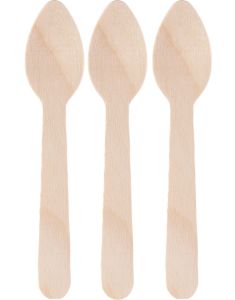 100 st Miljövänliga träskedar 11 cm