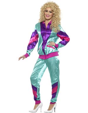 80-talls Turkos Grilldress Kostym