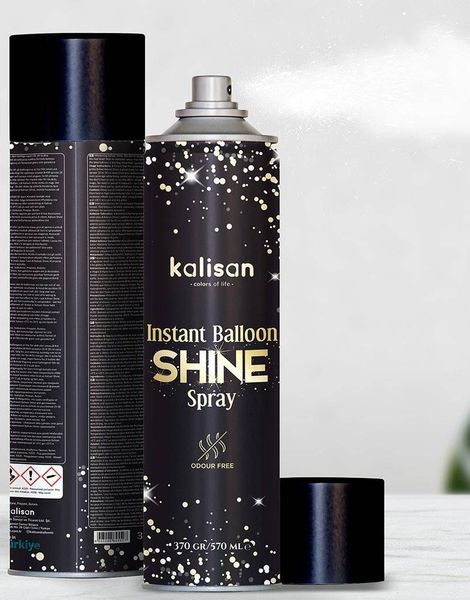 Kalisan Instant Balloon Shine Spray för Latexballonger 570 ml