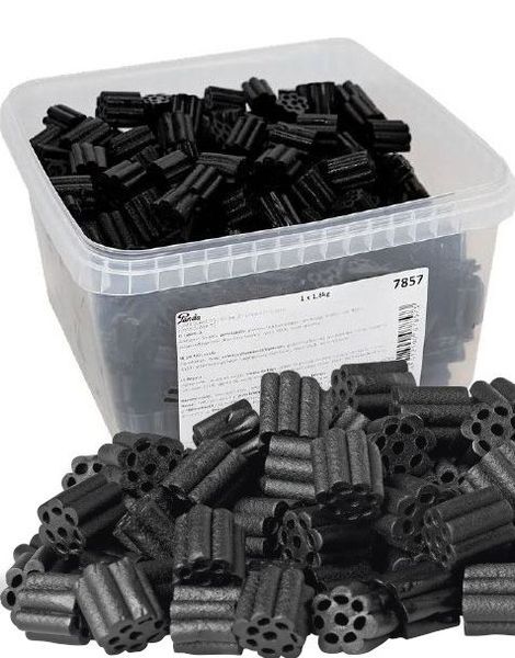 1,8 kg Panda Jumbo Licorice - Revolverformet Søt Lakris i Eske