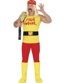 Hulk Hogan Inspirert Wrestler Kostyme 5 Deler