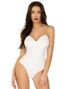 Hvit Vinyl Bodysuit - Kostyme til Dame - M