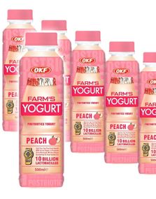 1794096000_520 st OKF Farm's Yogurt Peach - Drickyoghurt med Persikosmak - Helt Fall 20x350 ml (Korea)