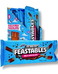 10 St Mr. Beast Bar Mjölkchoklad 60 g - Hel Låda