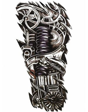 Cyborg Breakout (Fake Tattoo)