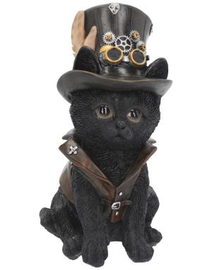 Cogsmiths Cat - Steampunk Kattfigur 18 cm