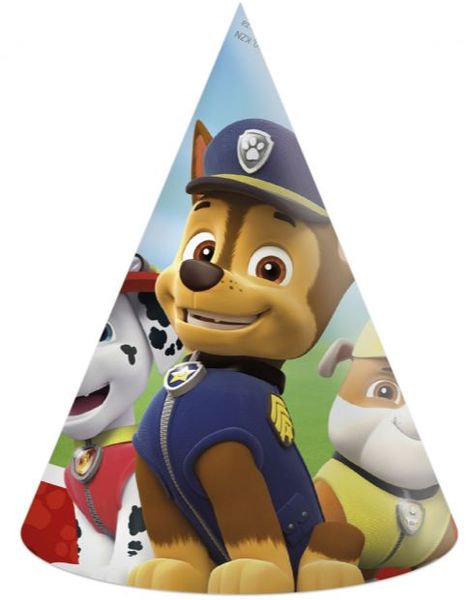 6 stk Partyhattar - Paw Patrol Gänget
