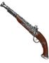 Brun och Silverfärgad Piratpistol 43 cm