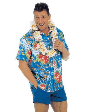 Hawaiiskjorta - Blå
