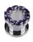 Drip Drop Purple - Silverfärgad Piercing Tunnel