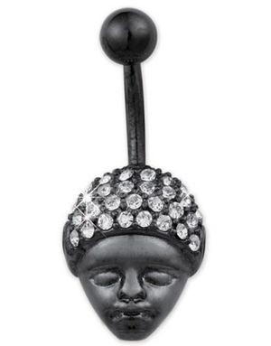 Afro Man - Svart Navlepiercing