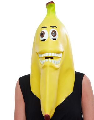 Heltäckande Banan Latexmask