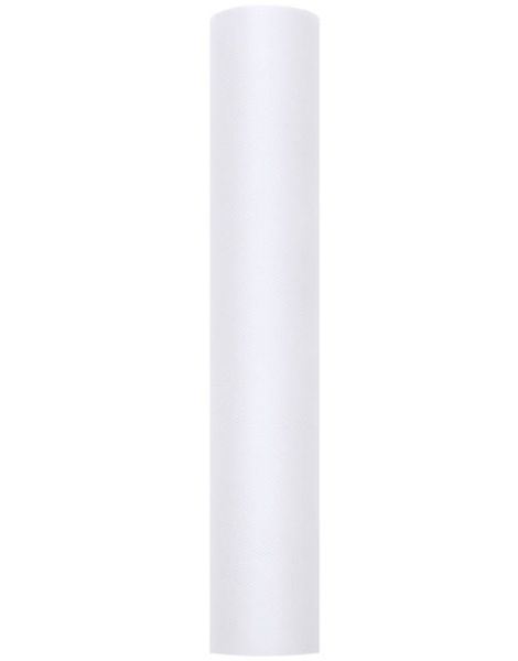 VIT Bordslöpare i Tyll 30 cm x 9 meter