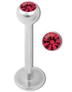Labret med Röd Sten
