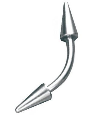 On The Edge Silver - 1,2 x 8 mm Ögonbrynspiercing
