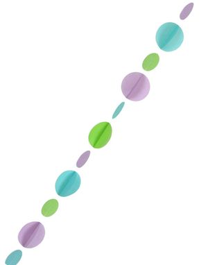 Ballongsvans med Pastellfärgade Cirklar 125 cm