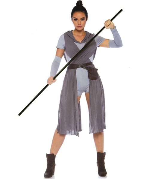 Galaxy Rebel - Star Wars Inspirert Rey Damekostyme - Onesize X-Large