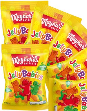10 st Påsar med Bassetts Jelly Babies - Hel Låda 1300 gram