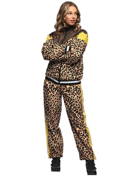 Leopardmønstret Grilldress/Joggedress til Dame
