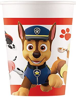 8 kartongmuggar 200 ml - Paw Patrol Gang