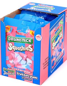12 stk Swizzels Drumstick Squashies med Tuggummi Smak - Hel Låda