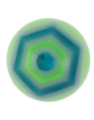 Hexagonal - Grön Akrylkula