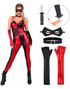 Evil Harlequin - Harley Quinn Inspirerad Maskeraddräkt för Dam
