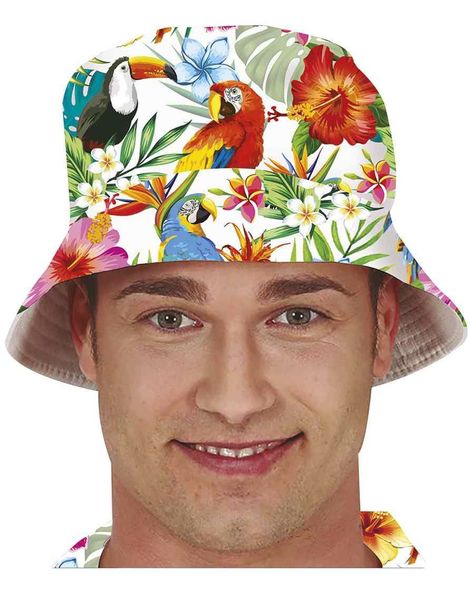 Bucket Hat / Bøttehatt med Hawaii Motiv