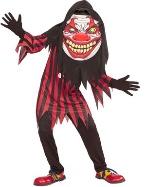 Horror Clown - Barndräkt med Mask
