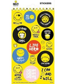 17 st Klistermärken med Smileys och Glitter